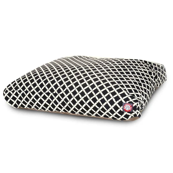 Majestic Pet Bamboo Black Large Rectangle Pet Bed