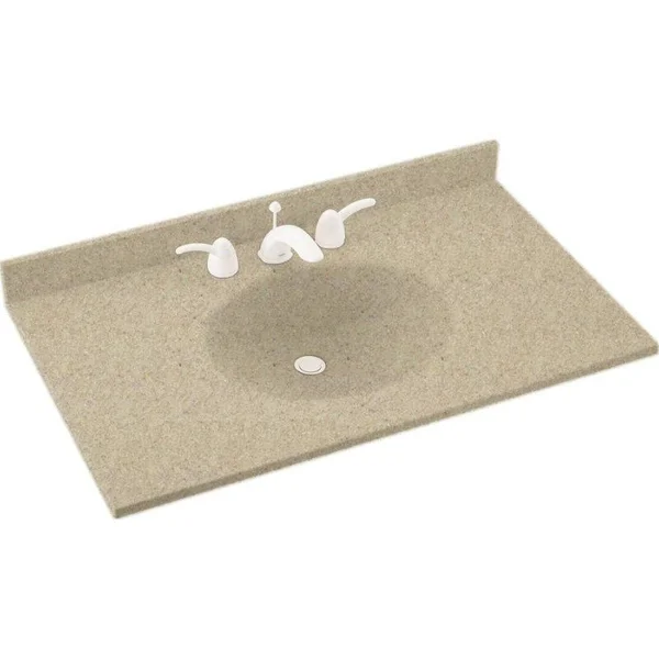 Swanstone VT1B1937-122 Green Prairie 19x22X37x22 Ellipse Vanity Top