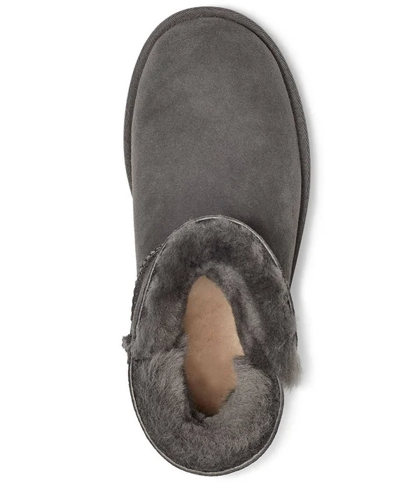 Ugg Women's Bailey Zip Mini Sheepskin 1112481 - 9, Grey