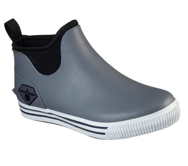 Skechers Men's Work Moltke WP Pull on Boot, Gray