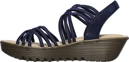 Women's Skechers Petite Parallel Strappy Sandal, Adult, Size: 8 M, Navy