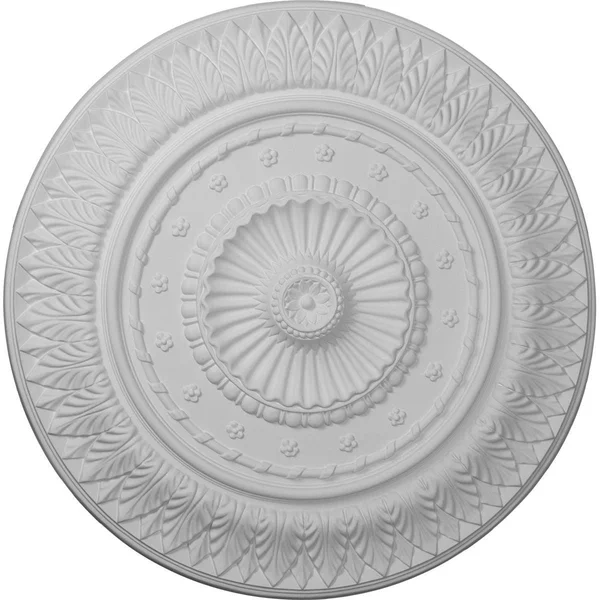 26 5/8x22OD x 2 1/4x22P Christopher Ceiling Medallion, Hand-Painted Clear Yellow