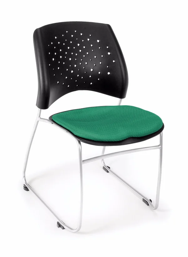 OFM Stars Stack Chair - Forest Green
