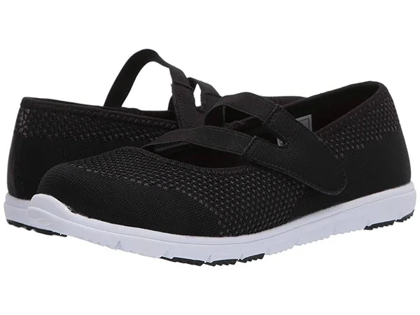 Propet Women's TravelWalker Evo Mary Jane, Size: 6.5, Black Mesh