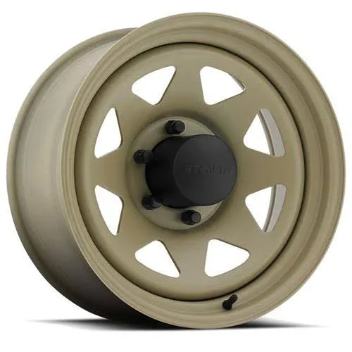 15x7 5x139.70mm|5x5.5 inch U.S. Wheel 704 Series Stealth 8-Spoke Desert Sand Wheels