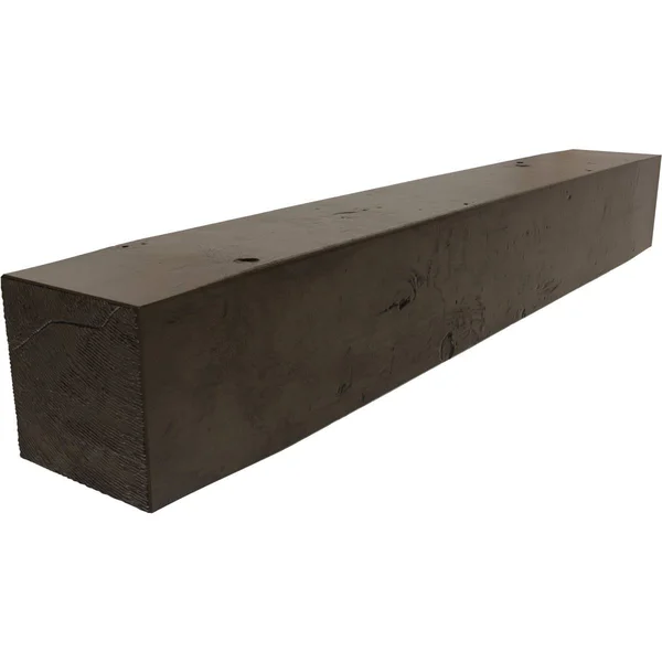 Ekena Millwork MANUKP04X04X72ZW 4x22H x 4x22D x 72x22W Knotty Pine Faux Wood Fireplace Mantel - Premium Walnut