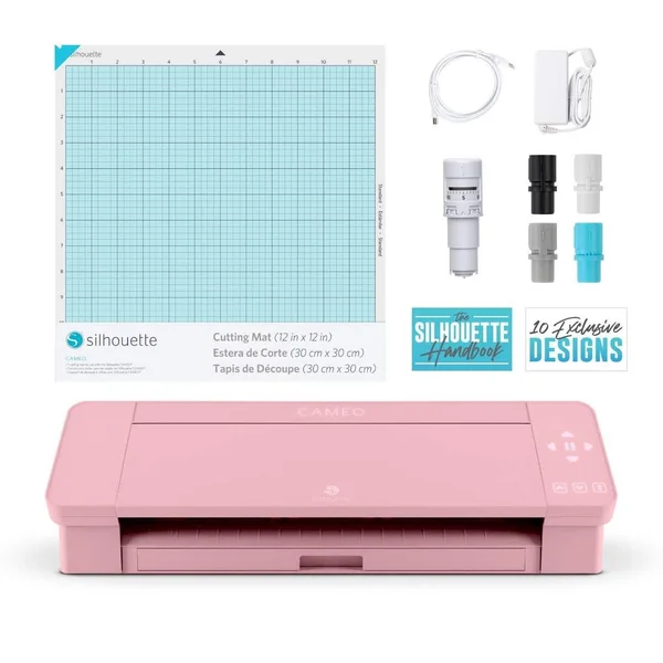 Silhouette Cameo 4 Vinyl Cutting Machine, Pink