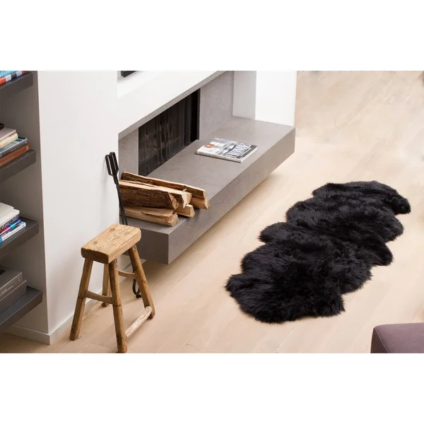 Natural New Zealand Grey 2 ft. x 3 ft. Single Sheepskin Area Rug