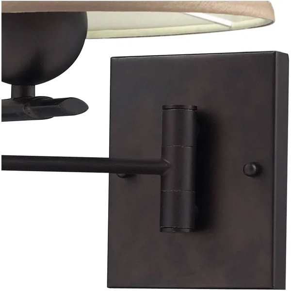 Elk Lighting 10291/1 Swingarms 1 Light Swingarm Sconce in Aged Bronze