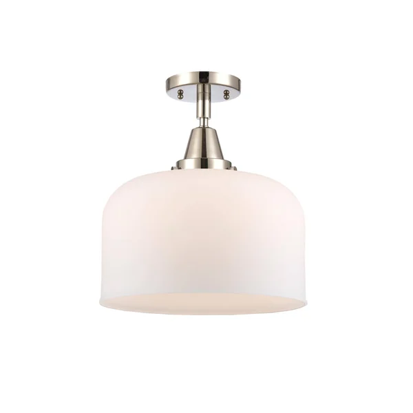 Innovations Lighting 447-1C-PN-G71-L Bell-1 Light Flush Mount in
