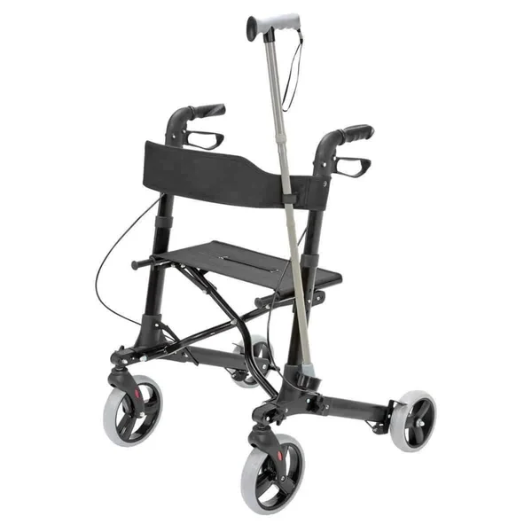 HealthSmart Euro-Style Lightweight Aluminum Folding Rollators - Titanium