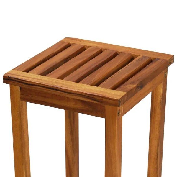 vidaXL Outdoor Bar Chairs 2 Pcs Solid Acacia Wood