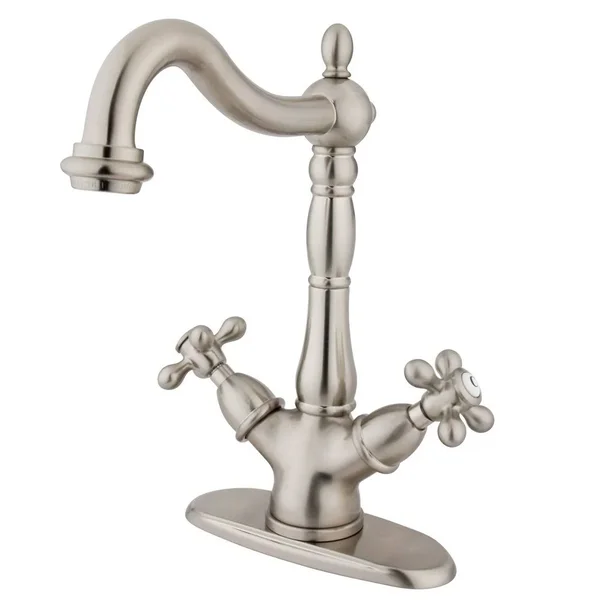 Elements of Design ES149 Mono Deck Single Hole Faucet - Satin Nickel ES1498AX