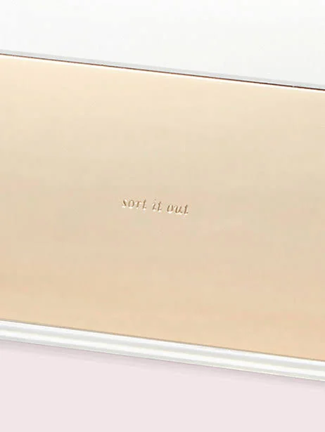 Kate Spade New York Acrylic File Organizer - Gold