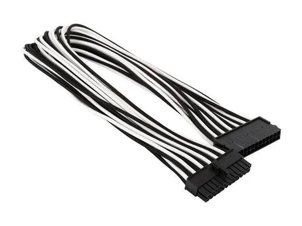 Phanteks PH-CB24P_BW 1.64 ft. (0.50 m) 24 Pin M/B Extension Cable 500mm Length