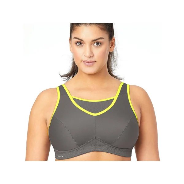 Women's Glamorise No-Bounce Camisole Sports Bra - Size 38DD - Grey
