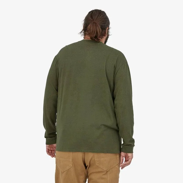 Patagonia Men's Long-Sleeved Work Henley Pocket Tee - Workwear Shirts & Tops - Green - 53390 - S
