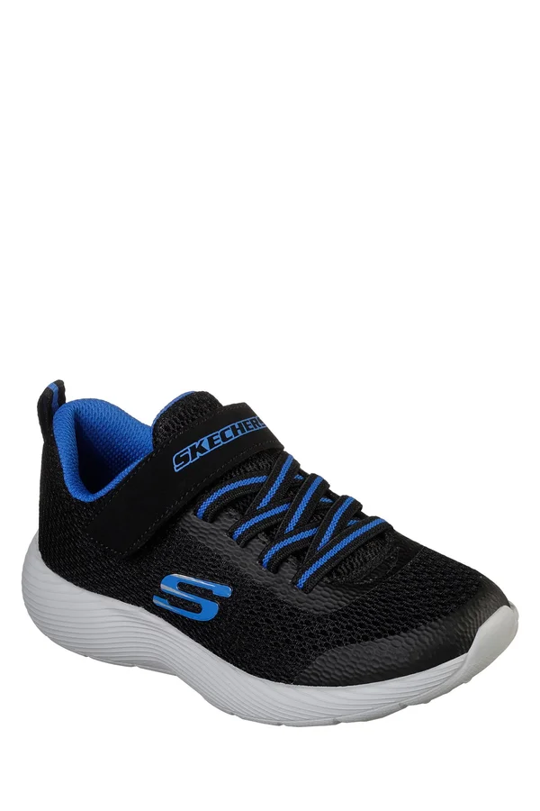 Skechers Boys Dyna-Lite Athletic Shoes Black 1 M