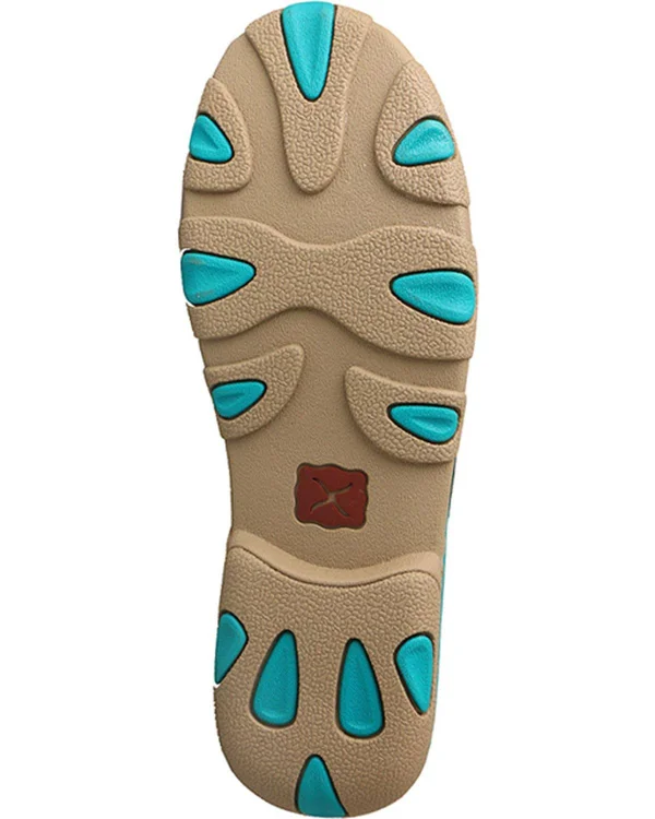 Twisted x Women's Driving Moc Wdm0058 Turquoise/Leopard