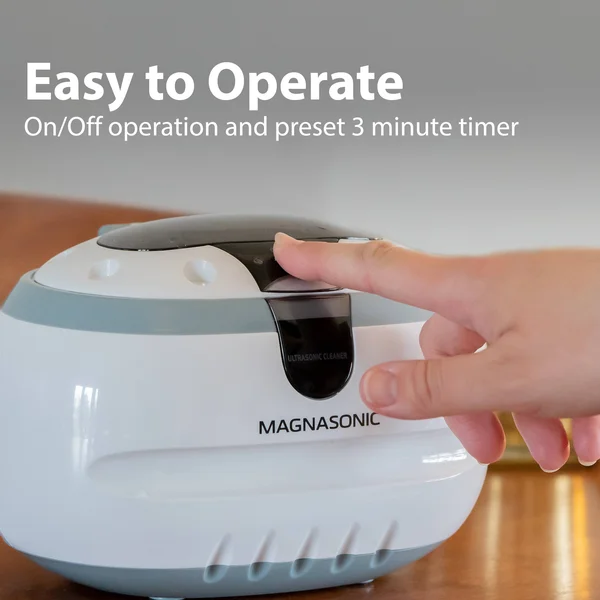 Magnasonic Professional Ultrasonic Polishing Jewelry Cleaner Machine for Cleaning Eyeglasses, Watches, Rings