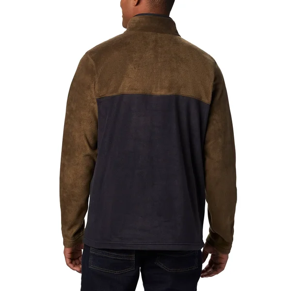 Men's Steens Mountain Half Snap Fleece Pullover Columbia Black/Olive