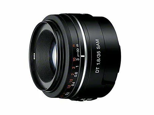 New Sony DT 35mm F1.8 Sam Lens for A Mount (SAL35F18) - 11 x 10.4 x 10.4 cm