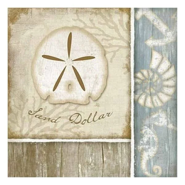 Posterazzi Sand Dollar Poster Print by Jennifer Pugh (24 x 24)