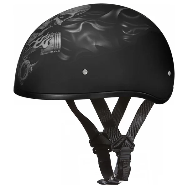 Daytona Skull Cap Pistons Skull Half Helmet
