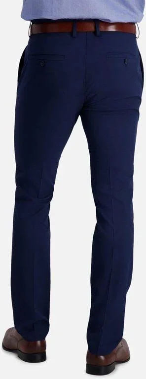 Kenneth Cole Stretch Solid Skinny Fit Flex Waistband Flat - Shoe Front Dress Pant