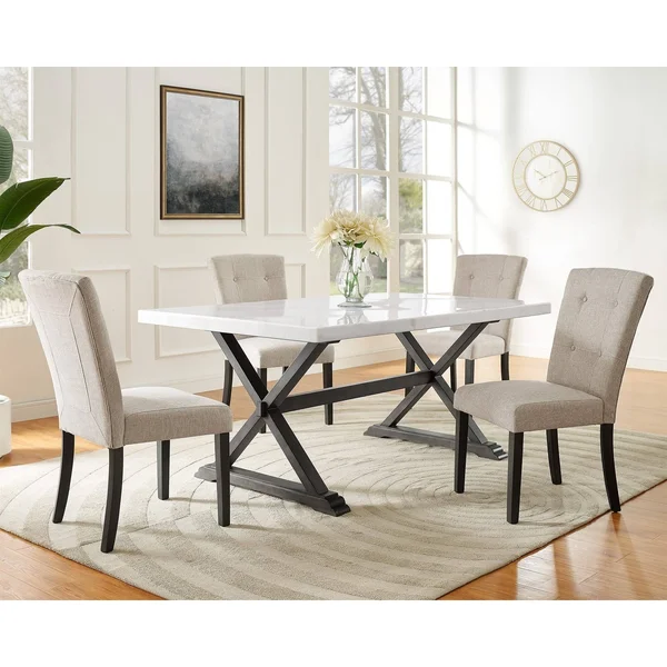 Landon Tufted Upholstered Chair Set - Picket House Furnishings CLX100TFSC