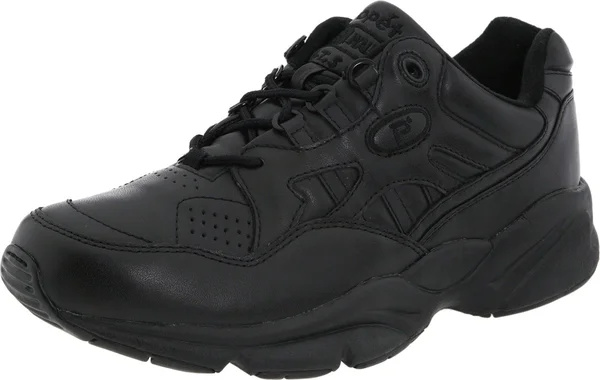 Propet Men's Stability Walker Shoe, Size: 7.5, Black