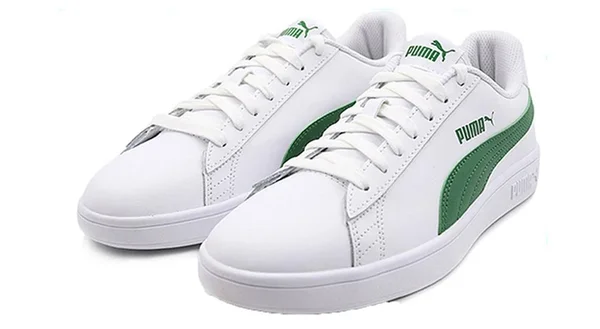Puma Smash V2 &White Green& White/Amazon Green Sneakers/Shoes 365215-03 (Size: US 11.5)