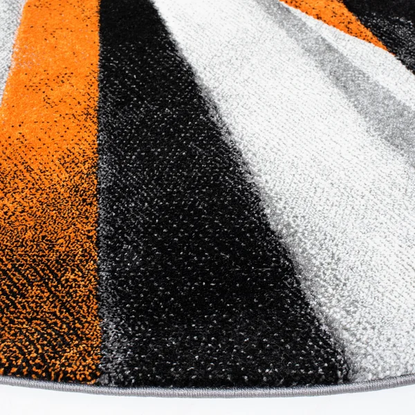 Safavieh Hollywood Rug Collection HLW710P - Grey, Orange - 2&-7x22 x 5&