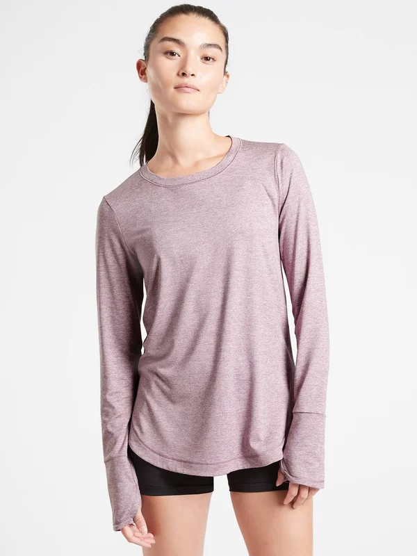 Athleta Women's Uptempo Top Velvety Pink/ Flora Mauve Size M
