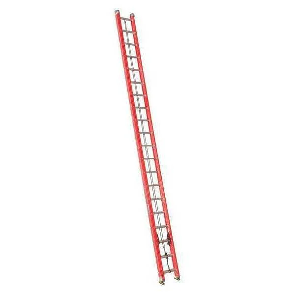 Westward 44yy40 40 ft Fiberglass Extension Ladder, 300 lb Load Capacity