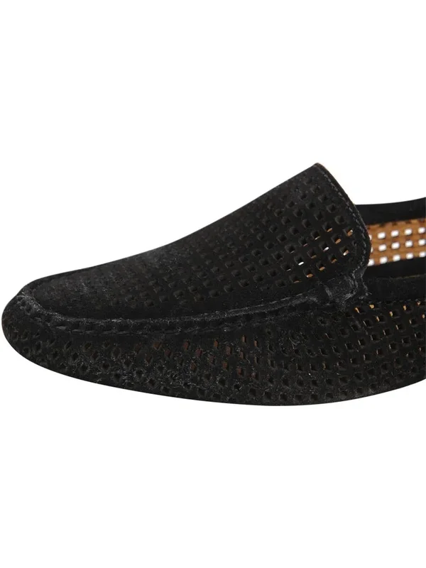 Patricia Green Barrie Driving Moccasin Black Suede - 9