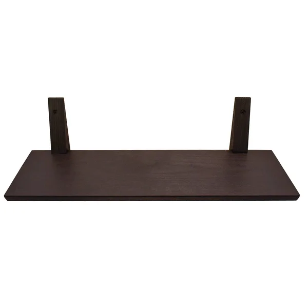 Emark Black 24-in L x 8-in D Wood Bracket Shelf - 03WD41102468