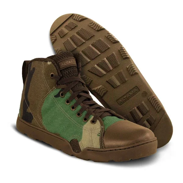 Altama Maritime Assault Boot - Mid in Woodland Camo