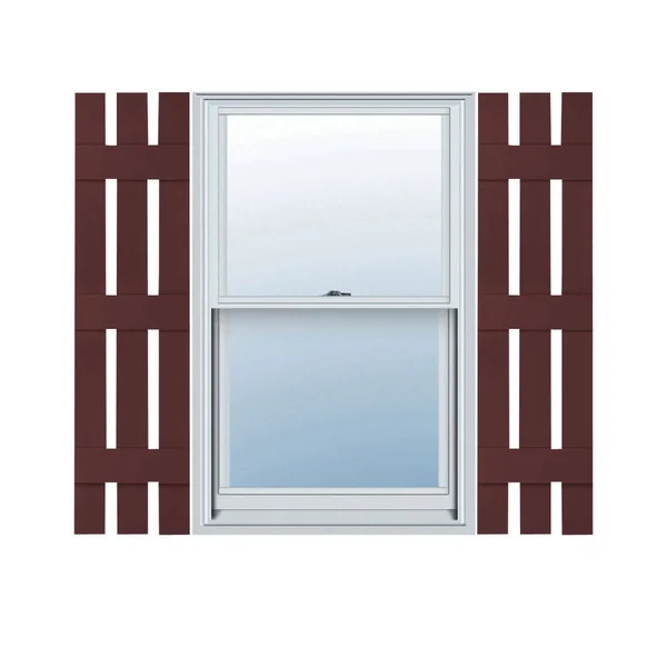 12x22W x 80x22H Lifetime Vinyl, Standard Three Board Spaced, Board-n-Batten Shutters, w/Installation Shutter-Lok&s & Matchin