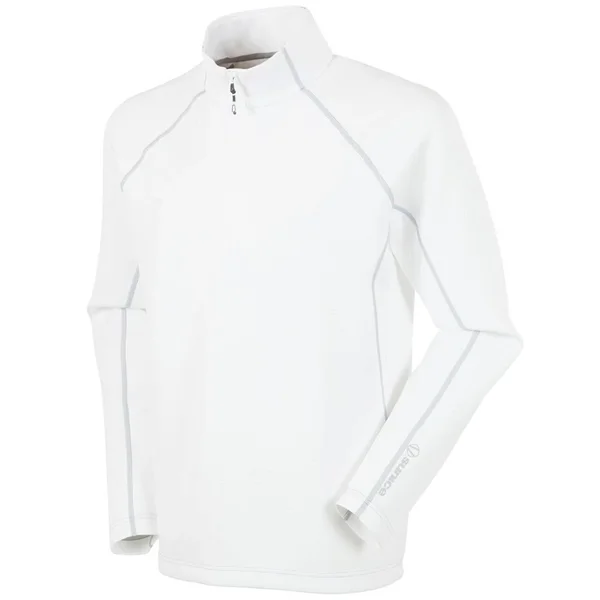 Sunice Men's Alum Half Zip Pullover Size 2XL, Pure White/Magnesium