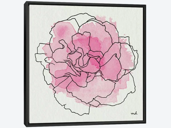 Framed Canvas Art - Watercolor Floral III by Moira Hershey ( scenic & landscapes > Nature > Nature close-ups > F