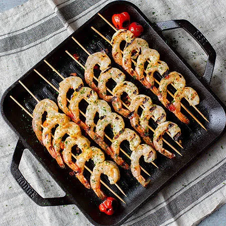 Lodge Cookware Chef Collection Square Cast Iron Grill Pan, Black