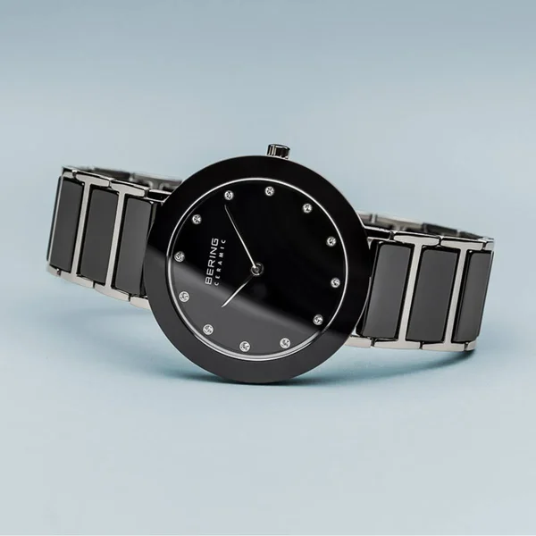 Bering, Watch, Ceramic, Polished Silver, 11435-749
