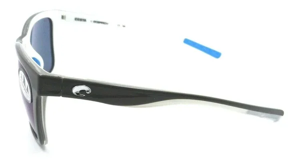 Costa Del Mar Ocearch Panga 580P Sunglasses- Shiny White Shark/Blue Mirror