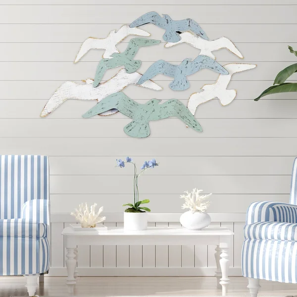 Stratton Home Decor Soaring Birds Metal Wall Decor