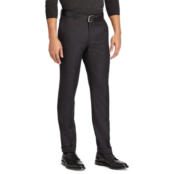 Ralph Lauren Men's Slim Fit Wool Twill Trouser - Size 28 in Charcoal