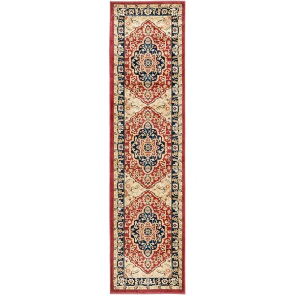 Safavieh Austin AUS1580-4070 Red - Navy Rug 9&6x22 x 13& Rectangle