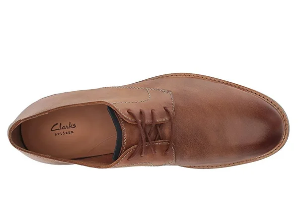 Clarks Men's Atticus Lace Oxford - Size: 11, Tan Leather