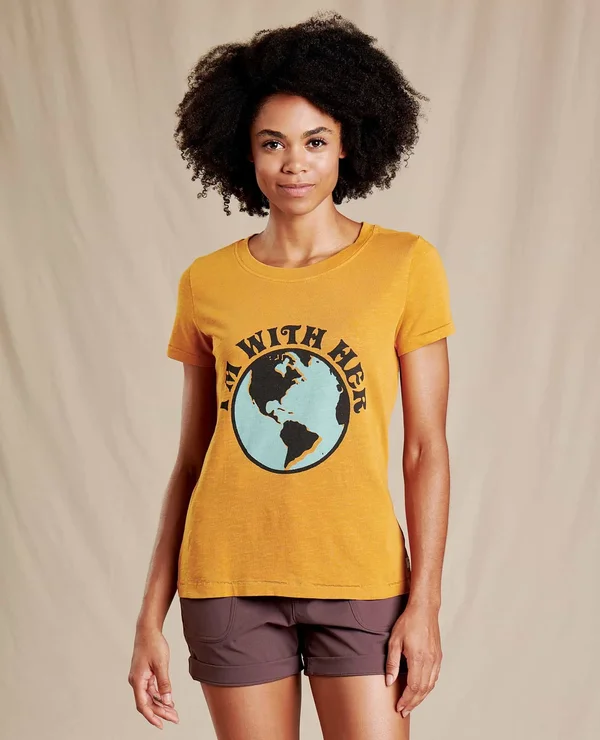 Toadu0026Co Primo Daily Short Sleeve Tee - Women's Sunset Vintage Wash - S