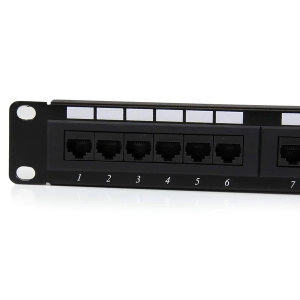 StarTech.com PANELHU24 24 Port 0.5U Rackmount Cat5e Patch Panel